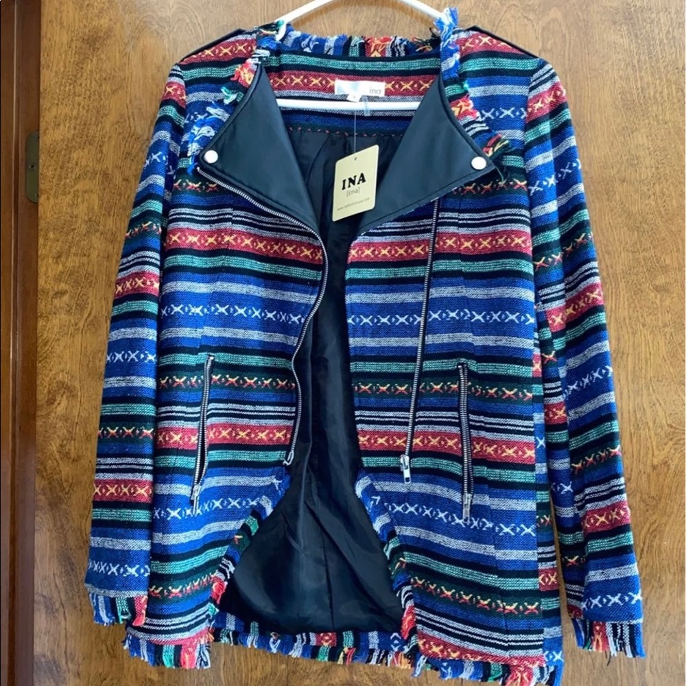 Ina multicolor jacket